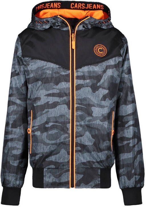 Cars zomerjas Glasstone met camouflageprint zwart/grijs/oranje