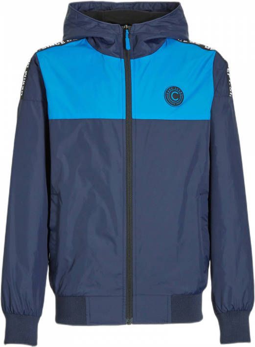 Cars zomerjas Reax met contrastbies donkerblauw/blauw