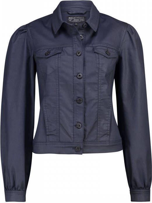 Expresso Spijkerjas met pofmouw en coating