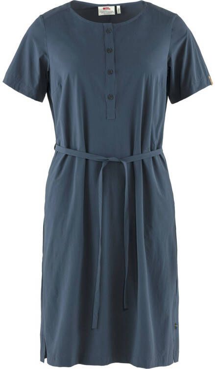 Fjä, llrä, ven Ö, vik Lite Jurk Dames Marineblauw