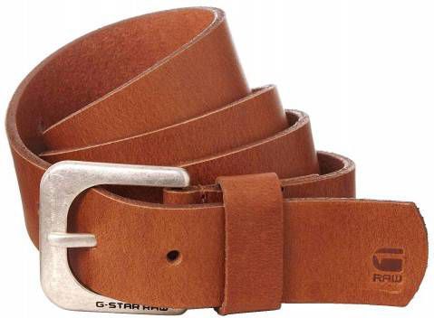 G-Star G Star RAW leren riem Cuba cognac