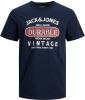 JACK & JONES ESSENTIALS T shirt JJEDENIM met logo navy blazer online kopen