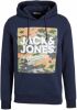 JACK & JONES hoodie JJPETE SHAPE met logo navy blazer online kopen