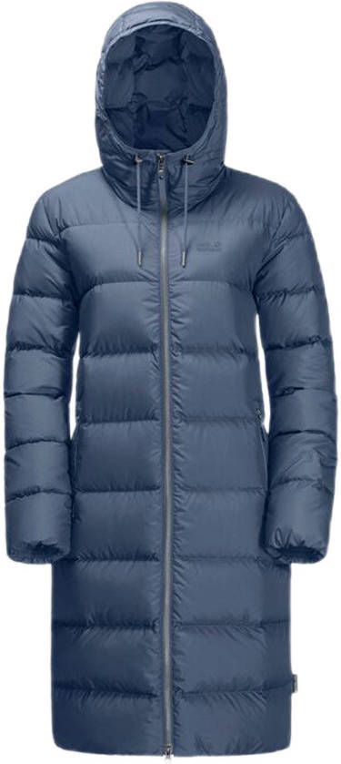 Jack Wolfskin Crystal Palace Jas Dames Middenblauw/Logo