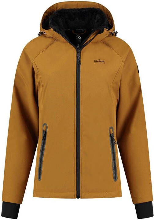 Kjelvik outdoor jas Zanne geel