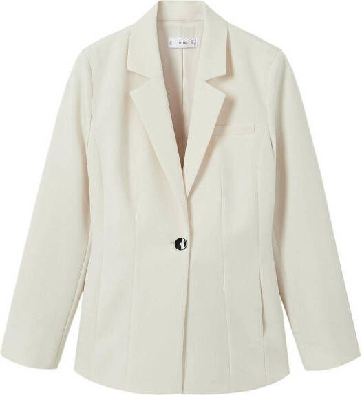 Mango Macaron blazer met schoudervulling