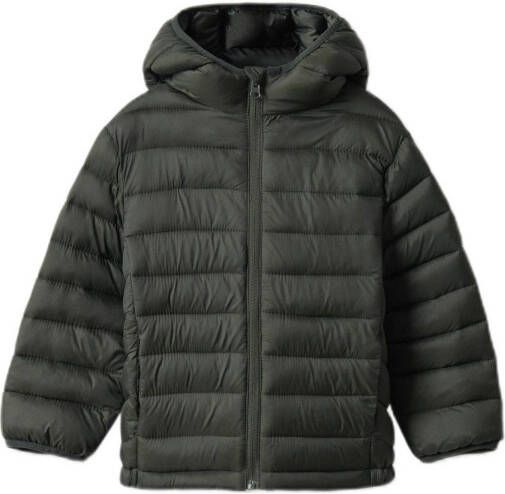 Mango Kids gewatteerde tussenjas kakigroen