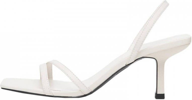 Mango Triangle slingback van geitenleer