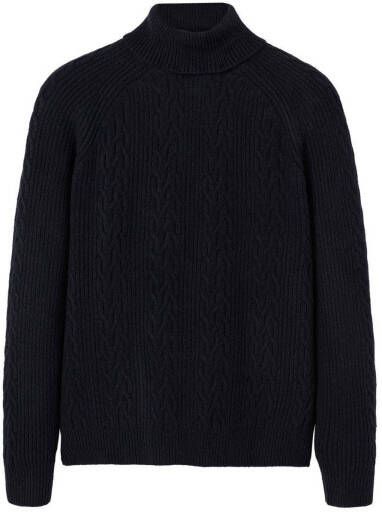 Mango Marias kabelgebreide trui met col