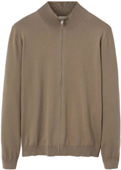 mango man Warmteregulerend katoenen vest met rits