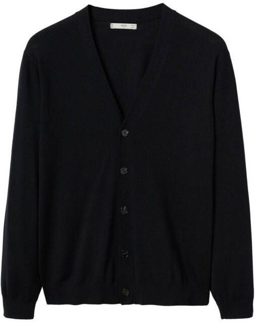 Mango Willyc fijngebreid vest van wol met V hals