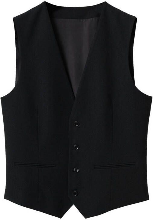Mango Paulo slim fit gilet met paspelzakken