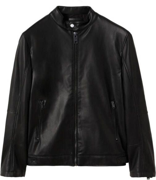 Mango Brake jack van imitatieleer met ritszakken