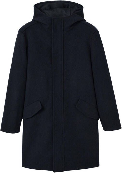 mango man Jas van gerecyclede wol met capuchon