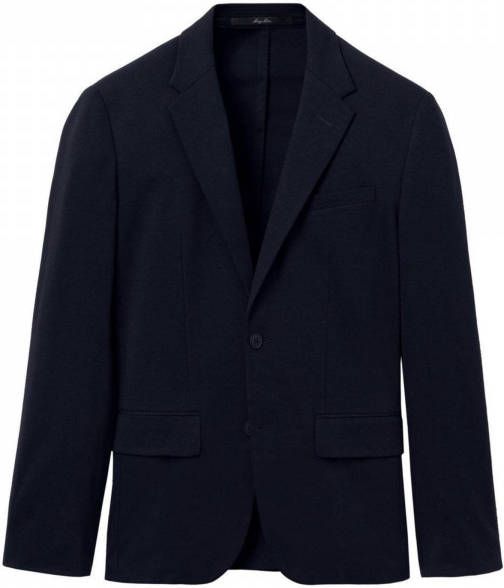 Mango Fabre slim fit colbert met klepzakken
