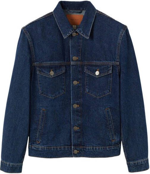 mango man Spijkerjack met donkere wassing