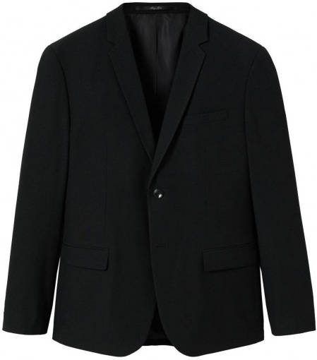 Mango Man super slim fit colbert van gerecycled polyester zwart