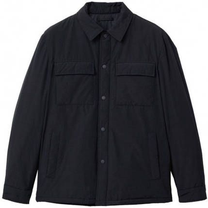 Mango Nice regular fit gewatteerd overshirt met klep en steekzakken