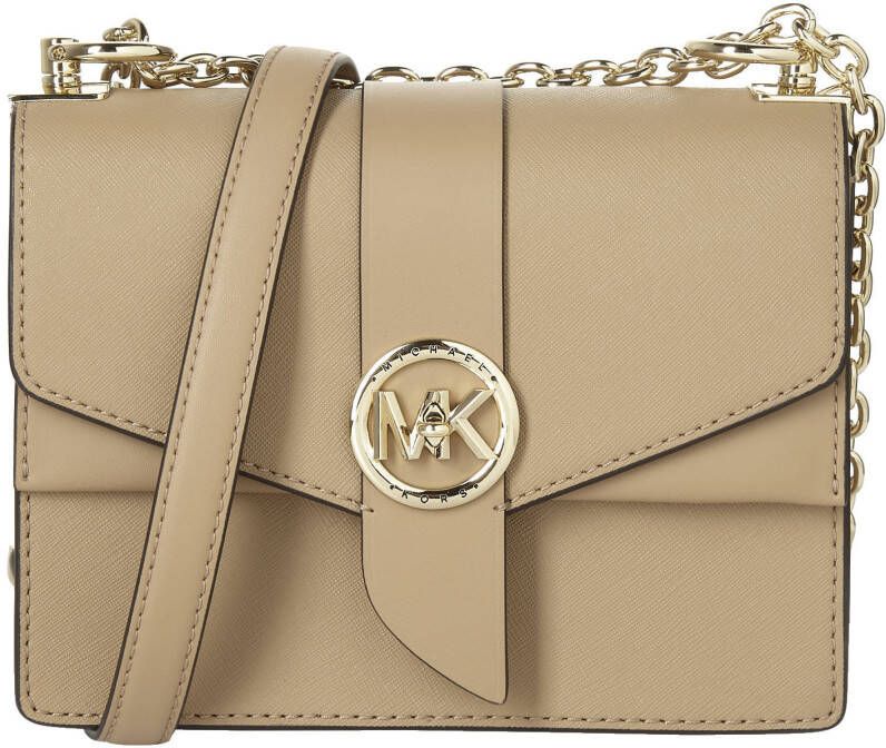 Michael Kors leren crossbody tas Greenwich S camel