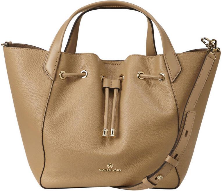 Michael Kors leren shopper Phoebe L camel