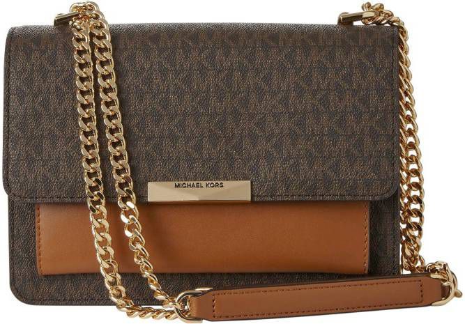 Michael Kors Jade LG Shoulder Bag brown/acorn Damestas