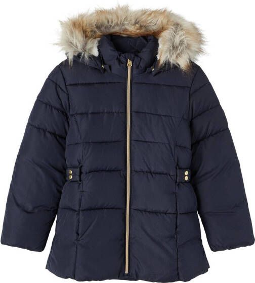 NAME IT KIDS winterjas NKFMERETHE donkerblauw