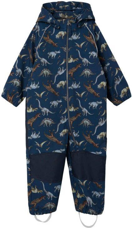 name it Nmmalfa Softshell Suit Dinos Barnetøy , Blauw, Heren