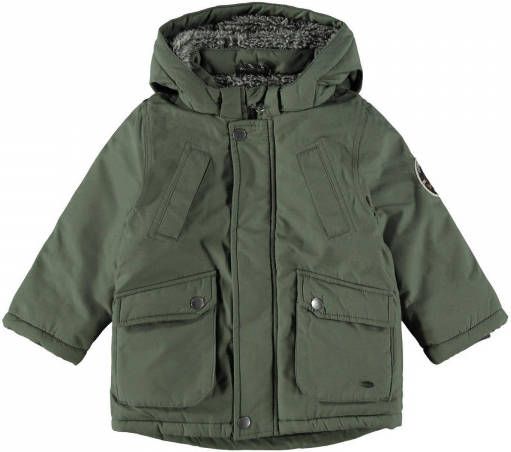 NAME IT MINI winterjas NMMMILLER groen