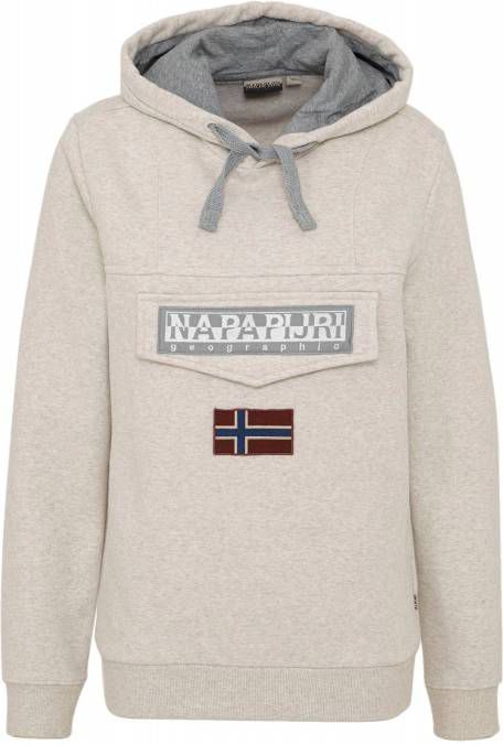 Napapijri Burgee Fleece Hoodie Junior alleen bij JD Blauw Napapijri hoodie Burgee met logo donkerblauw | wehkamp