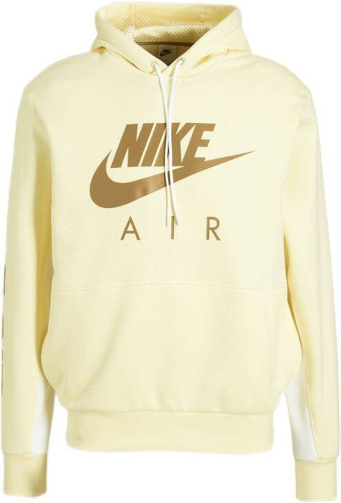 Nike Air Hoodie van geborstelde fleece voor heren Wit