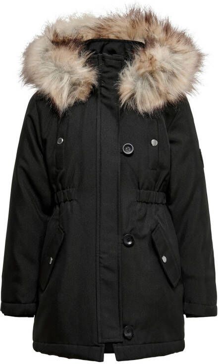 ONLY KIDS winterjas KONIRIS zwart