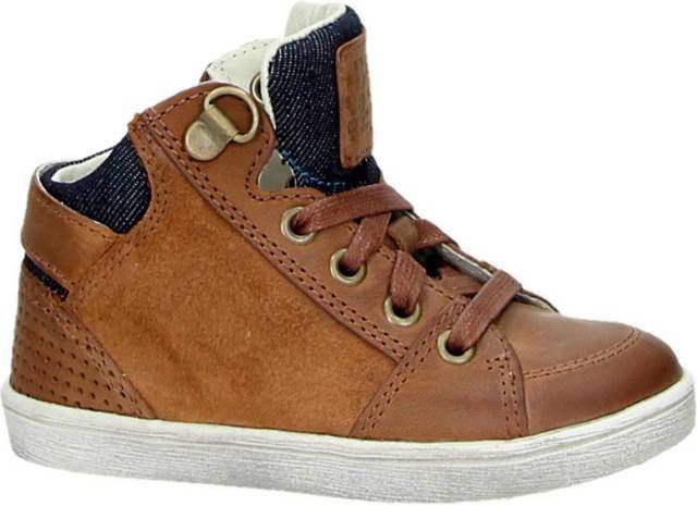 Orange Babies leren enkelboots cognac Jassenshoponline.nl Orange Babies enkellaarsjes cognac Jassenshoponline.nl
