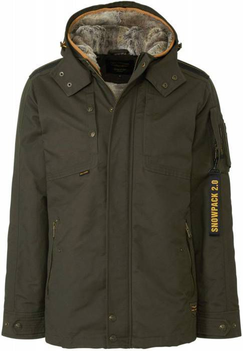 PME Legend Bomber jacket cargo glider 2.0 olive night Winter Jassen Groen PME Legend Bomber jacket cargo glider 2.0 olive night Winter Jassen Groen