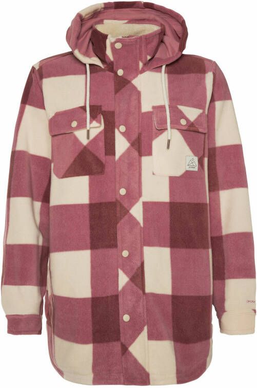 Protest geruite jack tussen Finncy rood/ecru