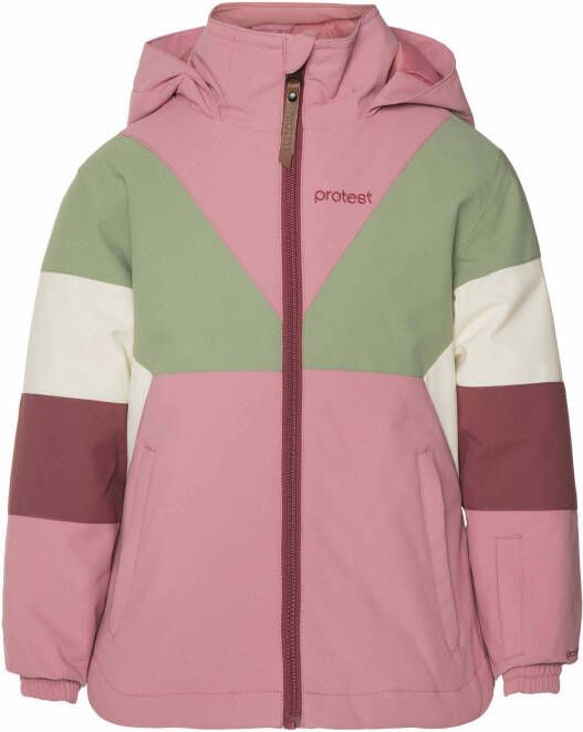 Protest ski jack Cellas TD roze/groen