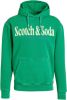 Scotch and Soda Truien Colourful Artwork Hooded Sweatshirt Groen online kopen