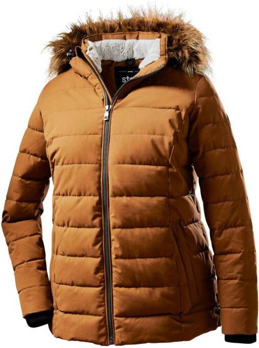 Stoy outdoor jas Quilted okergeel