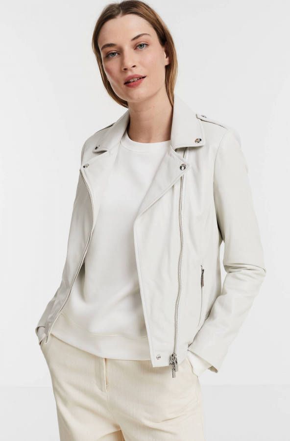 Studio AR by ARMA Lois bikerjack van schapenleer met ritszakken