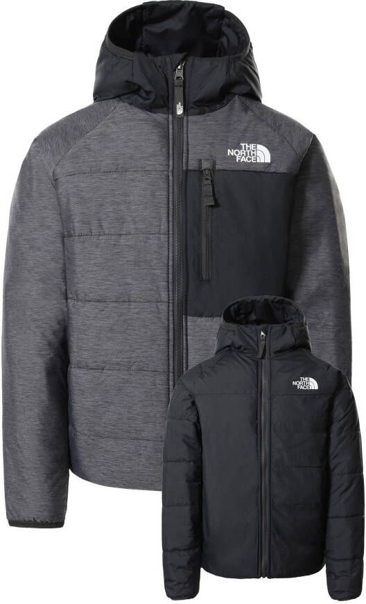 The North Face reversible jas Perrito grijs/zwart