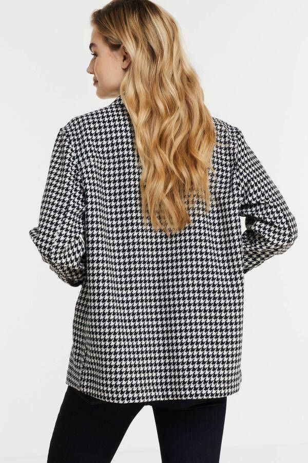 Tommy Hilfiger Overshirt in wolblend met pied de poule dessin