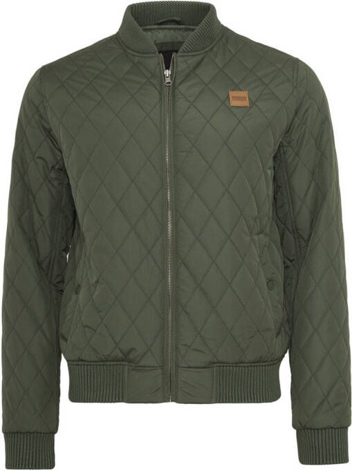 Urban Classics bomberjack Diamond olijfgroen
