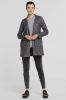 VERO MODA coat VMBRUSHEDSOFIA van gerecycled polyester grijs/zwart online kopen