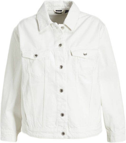 VERO MODA CURVE spijkerjasje VMKATRINA wit