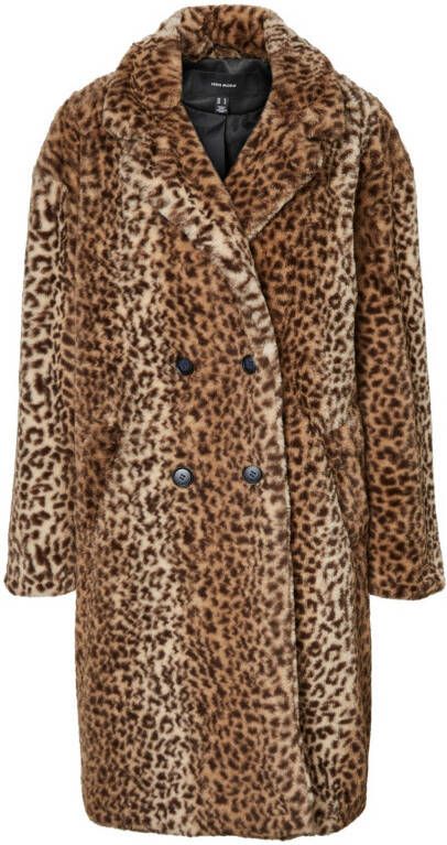 VERO MODA imitatiebont VMLEOA met panterprint bruin