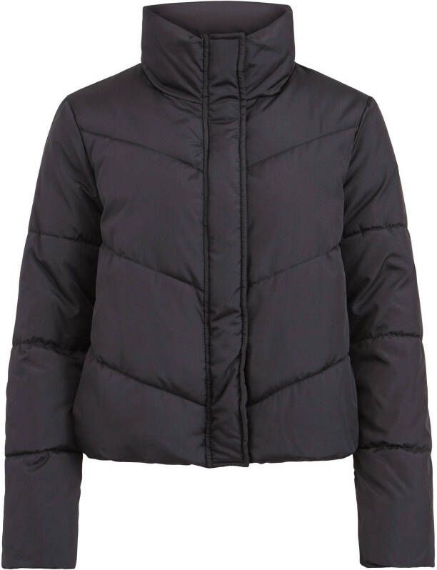 VILA gewatteerde jas VITATE zwart