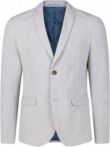 WE Fashion slim fit colbert light grey melange