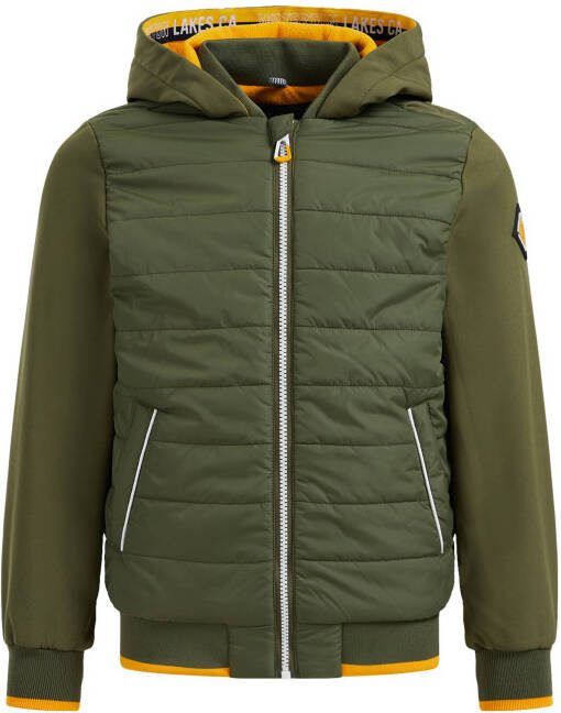 WE Fashion softshell jas tussen army
