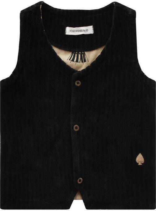 Your Wishes baby gilet Clyde zwart