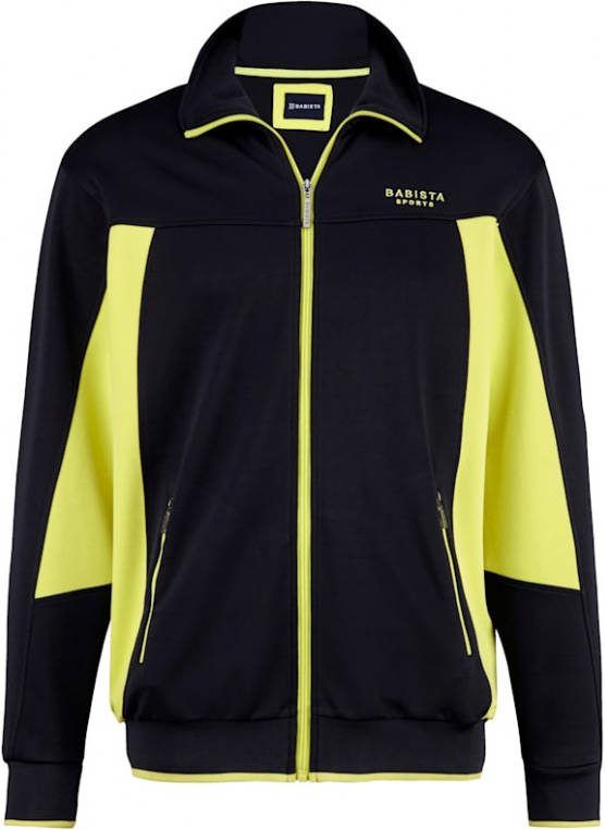 BABISTA Trainingsjasje met trendy contrasterende details Marine/Neongeel
