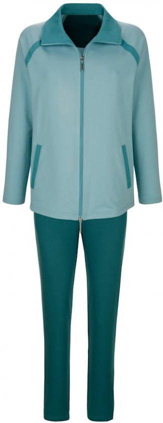 harmony Joggingpak met modieuze raglanmouwen Salie/Jadegroen/Donkergroen